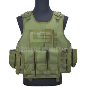 Gilet tactique léger en nylon/polyester imperméable avec logo personnalisé pour une utilisation en extérieur et des jeux d'entraînement - Product Image 3