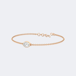 0.75CTW Oval Bezel-<b>Set</b> Diamond Station Bracelet - Product Image 4