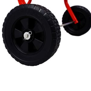 Macchina Mobile per carta Multi-rotolo da 18 pollici con vassoi portaoggetti per feste rosse - Product Image 5