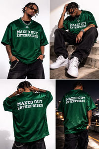 Maillot de football américain vert personnalisé avec logo OEM pour hommes, uniforme de sport en mesh sublimé pour équipes, vêtements de sport pour les acheteurs américains - Product Image 3