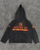 Özel Baskılı Logolu Kapüşonlu Sweatshirtler Toptan Çoklu Renk Seçenekleri Mevcut Sokak Punk Web Unisex Kapüşonlu Sweatshirtler