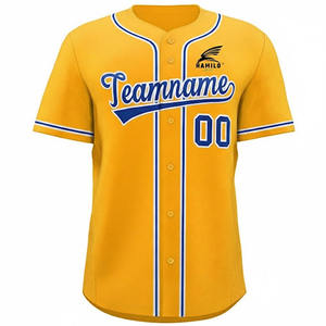 Conjunto de Uniforme Deportivo de Béisbol para Hombre, de Secado Rápido, Transpirable, 100% Poliéster, con Logotipo Personalizado, para Adultos - Product Image 1