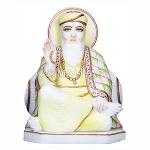 Statue de Guru Nanak Dev Ji en marbre |   Murti en marbre artisanal Guru Nanak pour la maison et le Gurudwara - Product Image 1