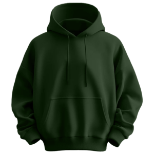 Sudadera con Capucha Azul Marino para Hombre, Corte Holgado, Algodón French Terry, Color Sólido, con Bolsillo, Estilo Casual para Otoño - Product Image 2