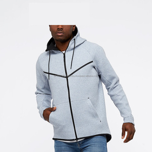 Sweat-shirt d'hiver personnalisé, vente en gros d'usine, pull de haute qualité, personnalisé, 100% coton, sweat-shirt à capuche zippé élégant pour hommes, style athlétique - Product Image 4