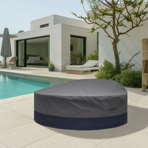 Housses sur mesure pour lit de jardin rond en PU enduit, ajustement parfait, support OEM/ODM, résistantes aux UV, haute qualité, service de personnalisation en gros - Product Image 6