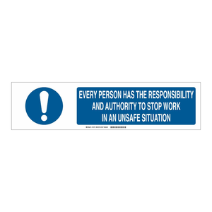 Señal de Seguridad Plegable Brady Slider de 6" x 23.875" para Exhibición de Responsabilidades en el Lugar de Trabajo - Product Image 2