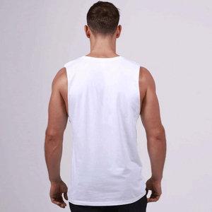 High Quality Mens Quick Dry 100% Cotton Tank Top Customized Color Size Breathable Eco-friendly <b>Machine</b> Washable Sleeveless - Product Image 4