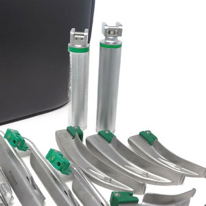 Premium German Quality Fiber Optic Laryngoscope Set Blades Handles German Stainless Steel Intubation Kit CE ISO Certified - Product Image 3