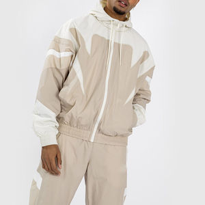 Outdoor Breathable Waterproof Hooded <b>Jacket</b> Pants Set Men <b>Women</b> Lightweight Windproof Winter Sports Tracksuit Color Blocking Ski - Product Image 6