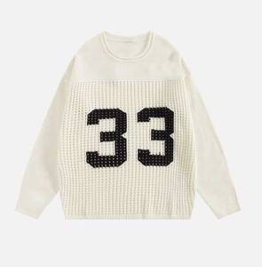 Suéter de Punto Holgado para Mujer - Jersey Casual de Cuello Redondo para Invierno, Suave, Cálido, Oversize, Transpirable, con Diseño Gráfico - Product Image 4