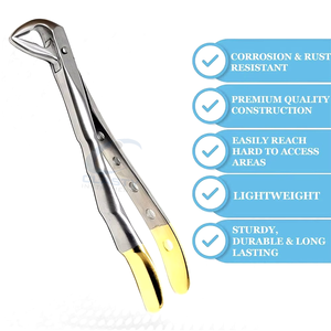 Pinzas de Extracción Dental de Acero Inoxidable, Kit de Instrumentos Dentales, Equipos Dentales con Empuñadura Manual Moleteada, Certificación CE Clase I3 - Product Image 2