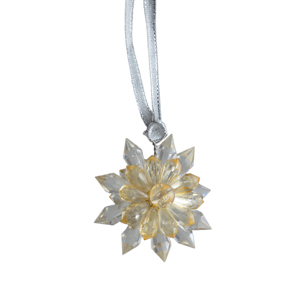 <b>Christmas</b> <b>Tree</b> Decor Hanging Crystal Flower Ornament Colored Crystal Design Indoor and Festive Design Hanging - Product Image 3