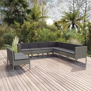 Ensemble de salon de jardin gris - Product Image 1