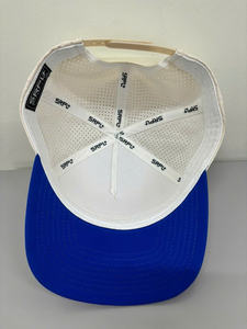 Street Style 2 Tone Terry Closure <b>Hat</b> Laser Cut Hole Inner Tape <b>Flat</b> Brim Unisex Golf Cap Injae Vina from Vietnam - Product Image 5