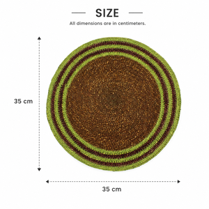 Tovaglietta in Erba Marina Artigianale di Alta Qualità, Diametro 350mm, Ecologica, Stile Americano, Best Seller, Novità per Tavola e Cucina - Product Image 2