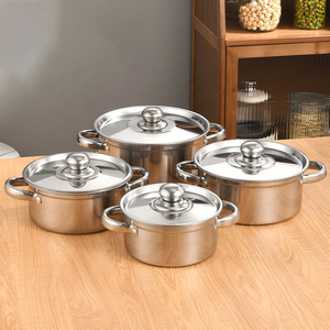 Large Woks <b>Set</b> With Durable Finish Deep Cooking Surface Heat Resistant Handles And Excellent Cooking Performance For Everyday - Product Image 1