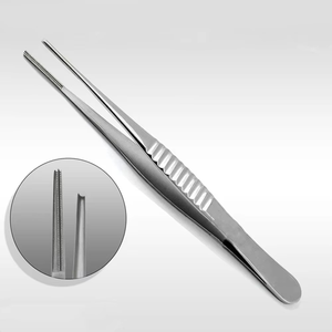 คีมจับเนื้อเยื่อเดบาเกย์แบบพรีเมียม ใช้ซ้ำได้ ทำจากเหล็กกล้าไร้สนิม สำหรับการผ่าตัดหลอดเลือดและเนื้อเยื่ออ่อน คีมจับเนื้อเยื่อและหลอดเลือดเดบาเกย์ - Product Image 2