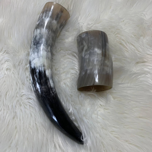 100% High Quality Top Trending European-Style Carved Buffalo Ox <b>Horn</b> Agate Polished Natural Crafts Handmade <b>Viking</b> Wine <b>Horn</b> - Product Image 2