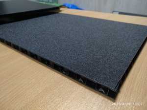10 mm black textured pp plastic honeycomb <b>panel</b> <b>light</b> weight for flight case durable high quality products iso 9001 2015 - Product Image 5