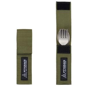 Japan Made Quality Cutlery Titanium Simple Sturdy Fork & <b>Spoon</b> Set Camping Flatware Titanium <b>Spoon</b> & Fork Set with Storage Bag - Product Image 3