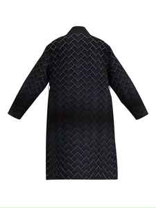 Peignoir en satin de soie de haute qualité pour hommes, longue chemise de nuit, vêtements de nuit grande taille à manches longues, personnalisation disponible - Product Image 5