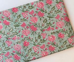 Tela de Algodón 100% Personalizada, Hecha a Mano, con Estampado Floral Digital, de Alta Calidad, con Flores Coloridas, por Metro - Product Image 1