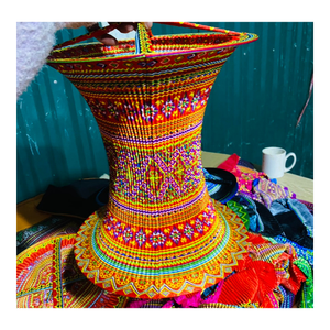 99 GD Traditional Hmong Fabric Silk Lantern Handmade Vietnamese Brocade Decorative Light Outdoor Home Cafe Hotel Restaurant - Product Image 5