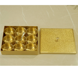 Customized Brass Spice <b>Box</b> Indian Kitchenware Antique Brass Eco-Friendly Customizable Brass Spice <b>Box</b> - Product Image 6