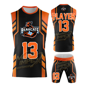 Pure Youth Custom Full Sublimation Lightning 7 v 7 <b>Compression</b> Youth <b>Compression</b> 7v7 Jersey Sublimated Sleeveless Hooded 7on7 - Product Image 5