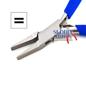 Pince à bec plat de 130 mm avec poignées en PVC, mâchoires lisses, pour la fabrication de bijoux, le bricolage, la pêche, l'optique, la montre-machinerie, outils D - Product Image 3