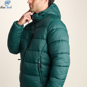 <b>Men's</b> Hooded Puffer <b>Jacket</b> <b>Lightweight</b> Quilted Winter Coat Warm Insulated Full Zip Outdoor Casual <b>Jacket</b> Custom OEM Manufacturer - Product Image 4