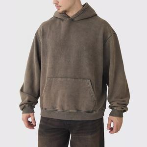 Venta al por mayor de los hombres Vintage Acid Wash Sun Faded Sudadera con capucha desgastada 100% algodón Streetwear Heavyweight French Terry Blank Oversized - Product Image 1