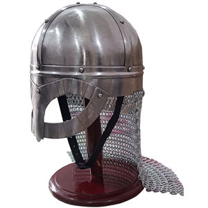 Casco Vikingo Medieval con Cota de Malla, Hecho a Mano en Acero Suave, Armadura de Cosplay para Disfraces Históricos, Usable para Adultos - Product Image 2