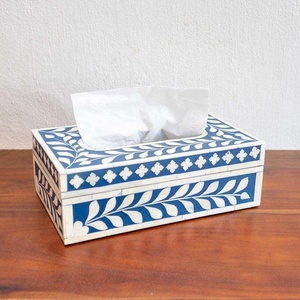Premium Quality Classic Bone Inlay Handmade Tissue Box Cover for Hotel Bathroom Home Decoration Available at Competitive Price - Product Image 3