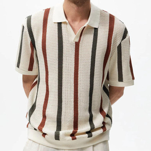 Polo pour homme de haute qualité en vente, style streetwear, respirant, décontracté, design unique et meilleur prix pour les polos pour homme - Product Image 3