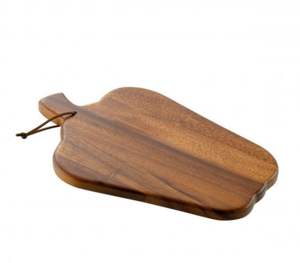 Grande planche à découper rectangulaire en bois avec finition à grain naturel et structure robuste, conçue pour trancher la viande et les légumes. - Product Image 5