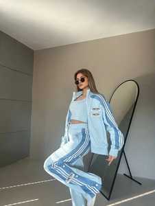 <b>Women's</b> Maroon <b>White</b> Color Block Printed Lightweight 2-in-1 <b>Tracksuit</b> Set Full Sleeve Turtleneck Zipper Sporty Loose Fit Joggers - Product Image 5