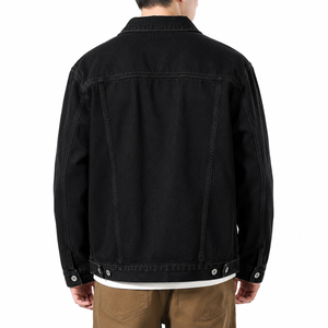 Chaqueta Vaquera para Hombre, Corte Regular, Cuello Camisero, Cierre de Botones, Color Sólido, Estilo Casual con Bolsillo, Precio Bajo - Product Image 2