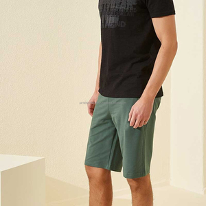 กางเกงขาสั้นผู้ชายสำหรับฤดูร้อนกางเกงกีฬาผ้าฝ้ายโอเวอร์ไซส์ออกแบบได้ตามต้องการชุดชายหาดขายดี - Product Image 1