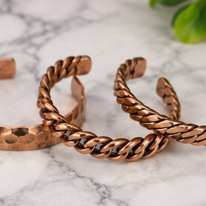 Vintage Twisted <b>Rope</b> Patterned Pure Copper Open Band <b>Bracelet</b> Exquisite Craftsmanship Fashion Jewelry - Product Image 1