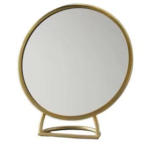 Espejo de Maquillaje de Metal con Soporte para Mesa de Tocador, Espejo Cosmético para Baño - Product Image 5