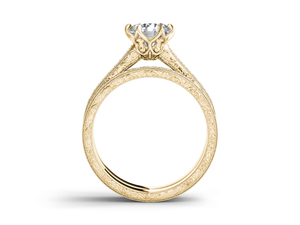 <b>Couple</b> <b>Ring</b> 1 CT Round Cut Diamond Classic Women's 10k 14k 18k Gold Solitaire Engagement Anniversary Wedding IGI Certified - Product Image 2