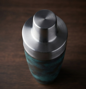 Shaker à cocktails durable de taille moyenne, design fonctionnel avec patine durable, fabriqué en Inde, fabricant de shakers à cocktails - Product Image 3