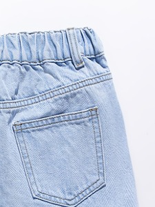 Shorts d'été pour hommes, multi-poches, décontractés, en jean extensible, coupe ample, respirants, taille mi-haute, fermeture éclair sur le devant - Product Image 3