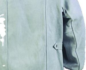 Veste de soudeur en cuir résistante à la chaleur et colorée pour hommes, entièrement en cuir avec poches - Product Image 2