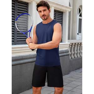 2025 camisetas sin mangas informales de verano para hombre, Camiseta básica de entrenamiento para gimnasio, camiseta muscular con capucha, ropa atlética sin mangas para gimnasio - Product Image 1