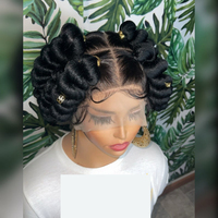 Perruque Jennifer Femme Sans Nœud en Dentelle Frontale Complète Tresses Cornrow Perruques Dreadlock Faux Loc Twist Box Braid Afro Femme Cadeau