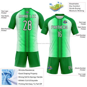 เครื่องแบบวอลเลย์บอลระบายอากาศได้ดีสีเขียวเคลลี่สีขาวและสีดำสำหรับผู้ชาย - Product Image 3