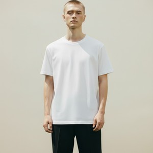 T-shirt décontracté à manches courtes pour homme, coupe ajustée, motif uni, respirant, écologique, séchage rapide, 220g, Routine - Product Image 1